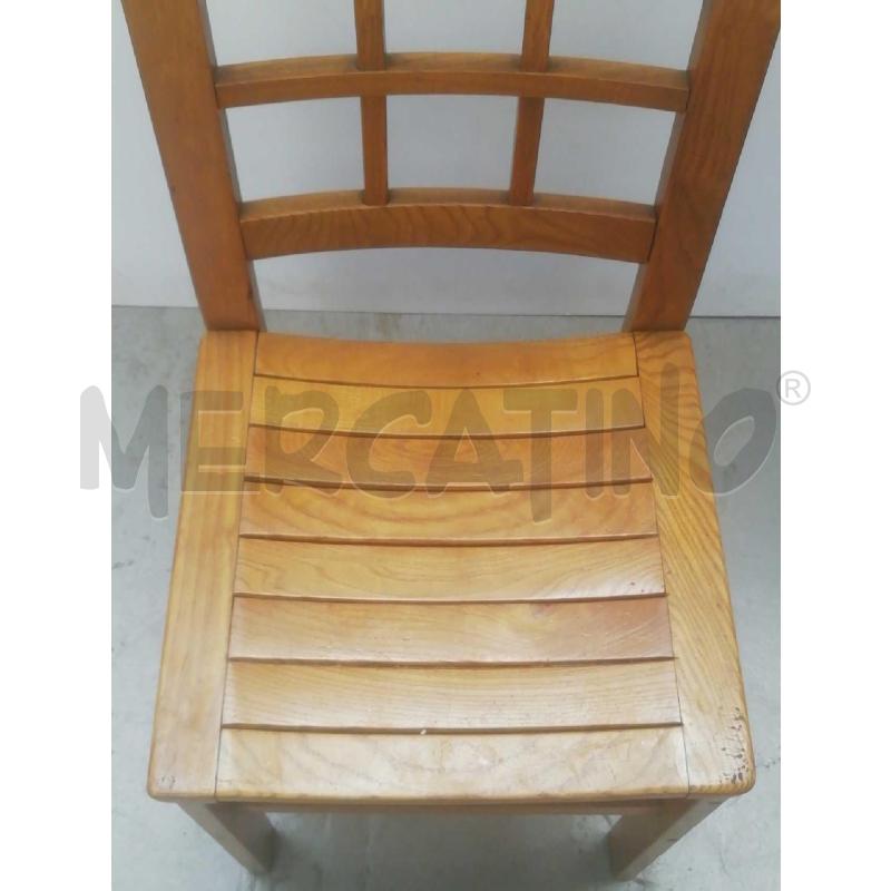 SEDIE PZ. 6 IN LEGNO  | Mercatino dell'Usato Moncalieri bengasi 5