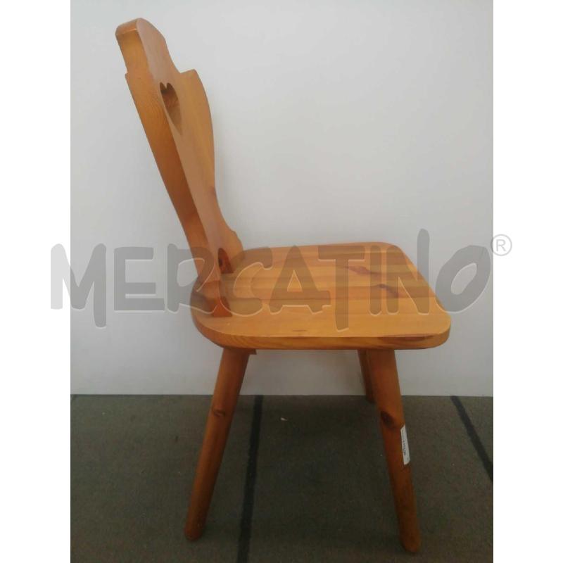 SEDIE PZ. 6 RUSTICHE LEGNO PINO | Mercatino dell'Usato Moncalieri bengasi 3