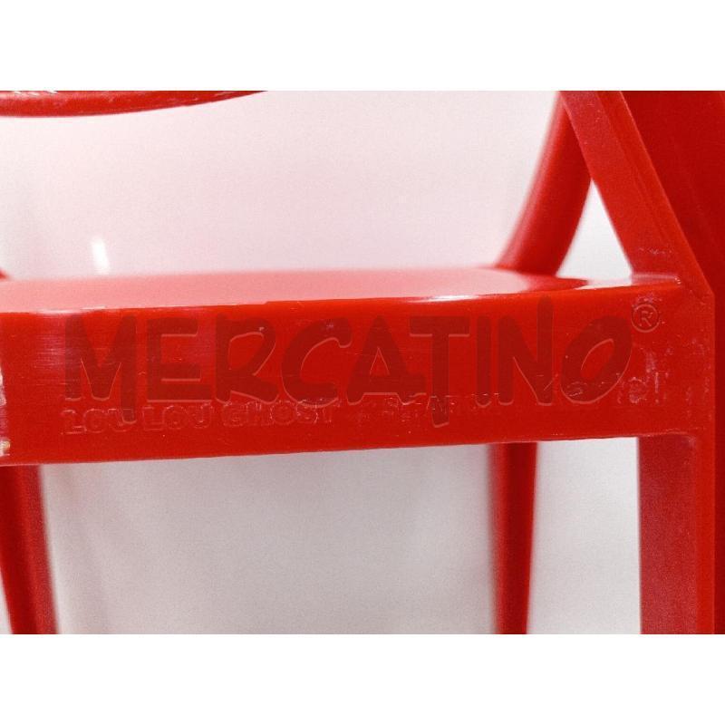 SEDIOLINA BIMBO ROSSA KARTELL MOD.LOU LOU  | Mercatino dell'Usato Moncalieri bengasi 4