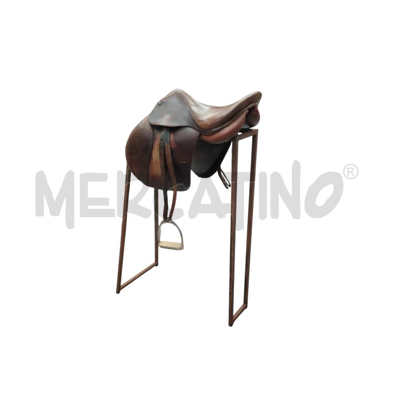 SELLA CAVALLO IN CUOIO C/ PIEDI STALLO METALLO | Mercatino dell'Usato Moncalieri bengasi 2