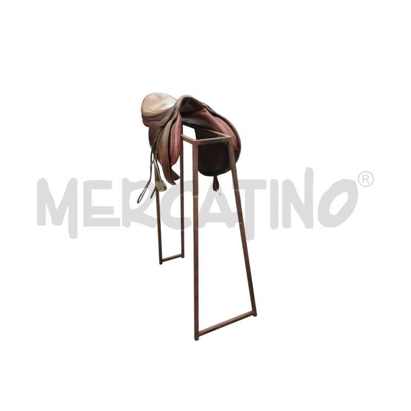 SELLA CAVALLO IN CUOIO C/ PIEDI STALLO METALLO | Mercatino dell'Usato Moncalieri bengasi 3