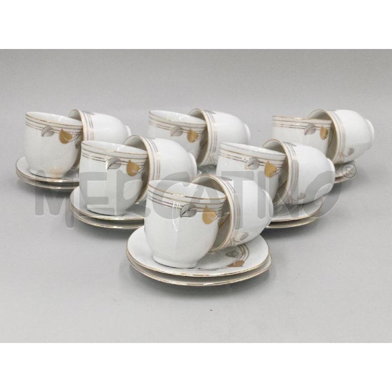 SERVIZIO BAVARIA FIORE DORATO CAFFE' PZ.12 | Mercatino dell'Usato Moncalieri bengasi 1