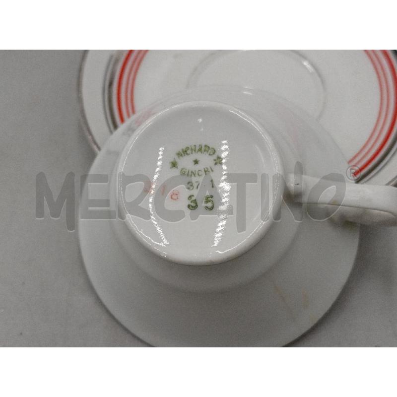 SERVIZIO CAFFE PORCELLANA RICHARD GINORI 6 TAZZINE | Mercatino dell'Usato Moncalieri bengasi 5