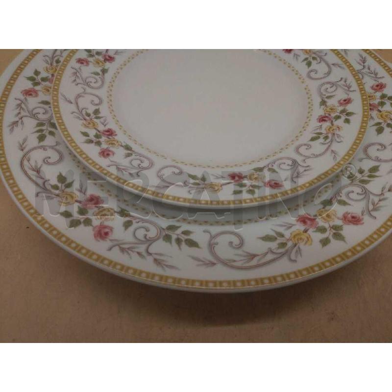 SERVIZIO  DAUHER MONOPOLI DESSERT PORCELLANA 6PIATTINI + PORTATA | Mercatino dell'Usato Moncalieri bengasi 4