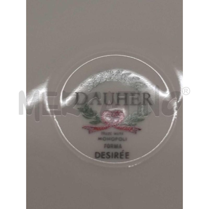 SERVIZIO  DAUHER MONOPOLI DESSERT PORCELLANA 6PIATTINI + PORTATA | Mercatino dell'Usato Moncalieri bengasi 5