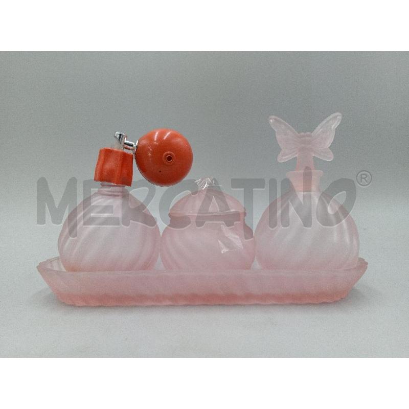 SET TOILETTE IN VETRO 3 PEZZI  | Mercatino dell'Usato Moncalieri bengasi 1