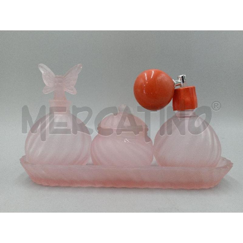 SET TOILETTE IN VETRO 3 PEZZI  | Mercatino dell'Usato Moncalieri bengasi 2