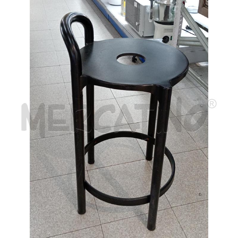 SGABELLO KARTELL BY ANNA CASTELLI FERRIERI ANNI 80  NERO | Mercatino dell'Usato Moncalieri bengasi 4