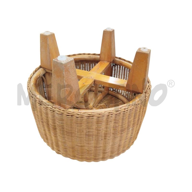 SGABELLO LEGNO VIMINI | Mercatino dell'Usato Moncalieri bengasi 5