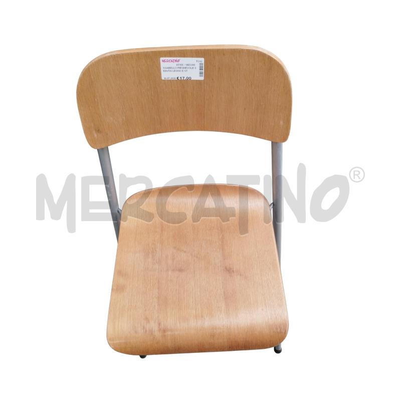 SGABELLO PIEGHEVOLE SEDUTA LEGNO E STRUTTURA METALLO | Mercatino dell'Usato Moncalieri bengasi 4