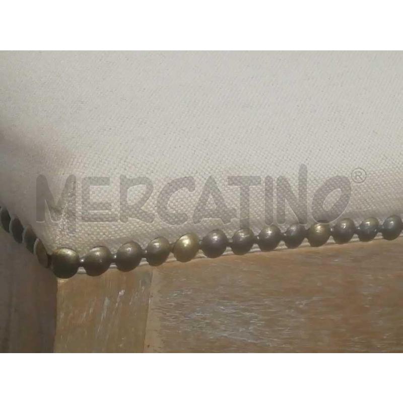SGABELLO SHABBY ROMANTICA IMBOTTITURA BEIGE | Mercatino dell'Usato Moncalieri bengasi 3