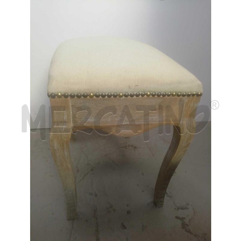 SGABELLO SHABBY ROMANTICA IMBOTTITURA BEIGE | Mercatino dell'Usato Moncalieri bengasi 4