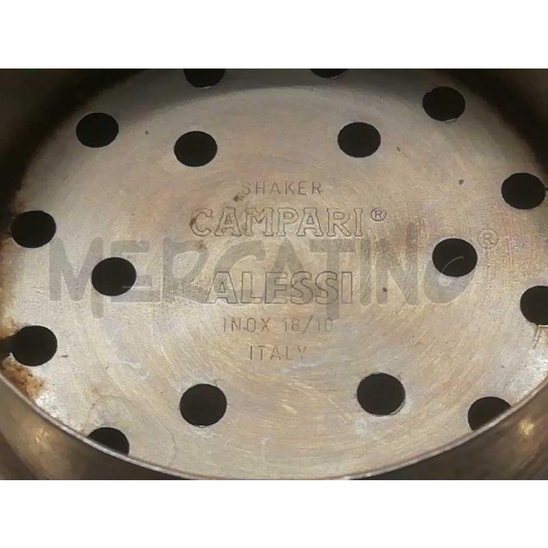 SHAKER ALESSI PUBBLICITARIO CAMPARI DESIGN BICCHIERE THUN  | Mercatino dell'Usato Moncalieri bengasi 3