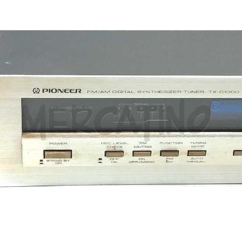 SINTONIZZATORE PIONEER TX-D1000 | Mercatino dell'Usato Moncalieri bengasi 2