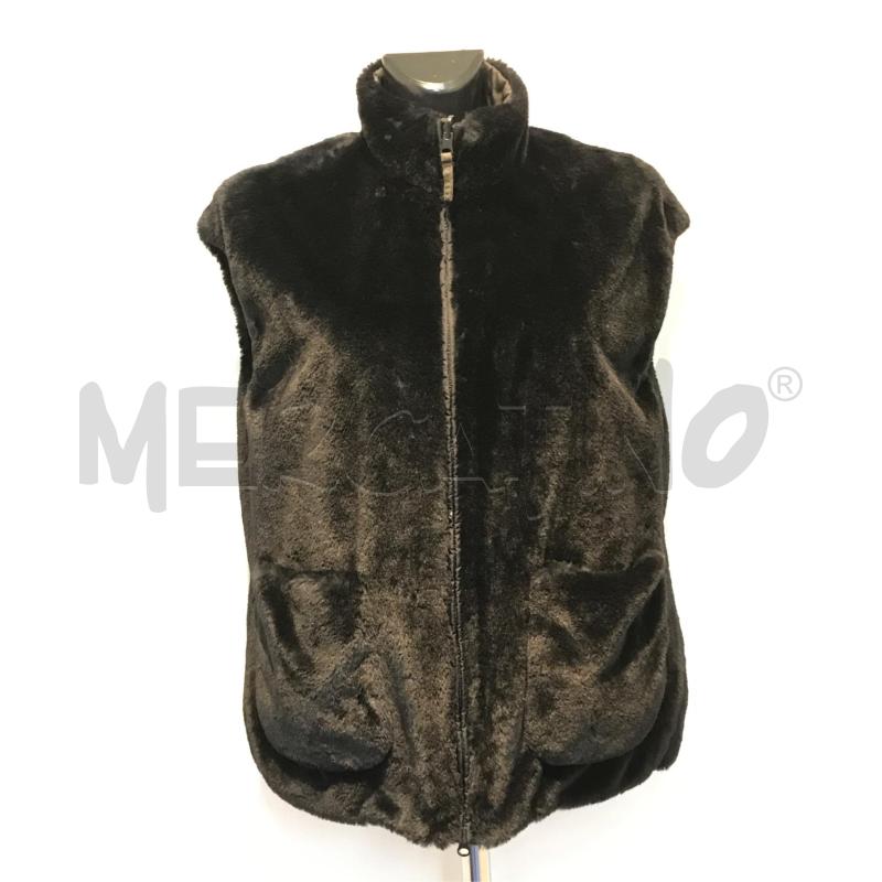 SMANICATO DONNA ASPESI REVERSIBILE PELLICCIA NERO INTERNO VERDE | Mercatino dell'Usato Moncalieri bengasi 2