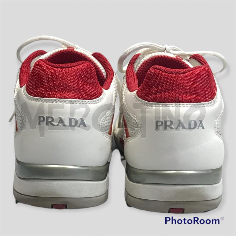 Sneakers Macro In Pelle da Uomo Prada | Coltorti Boutique