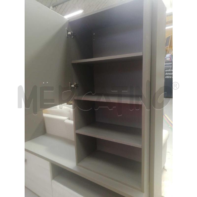 SOGGIORNO MODERNO COMPONIBILE GRIGIO ROVERE SBIANCATO | Mercatino dell'Usato Moncalieri bengasi 2