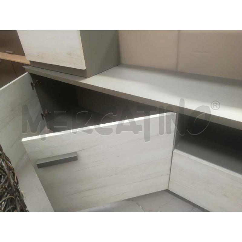 SOGGIORNO MODERNO COMPONIBILE GRIGIO ROVERE SBIANCATO | Mercatino dell'Usato Moncalieri bengasi 4