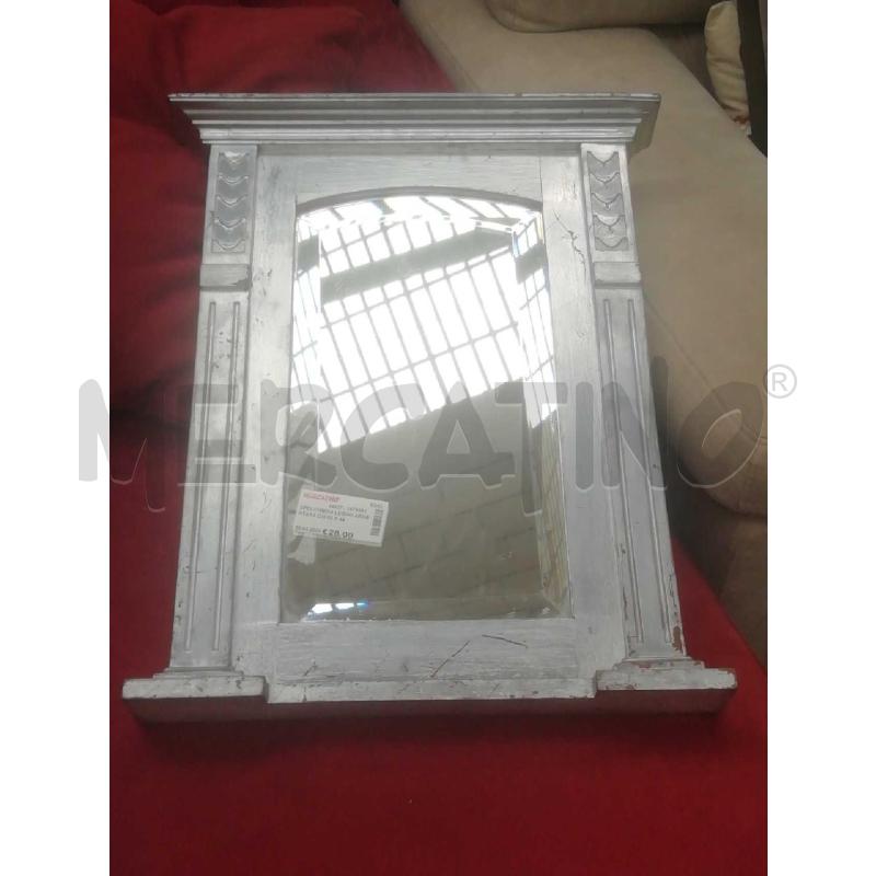 SPECCHIERA LEGNO ARGENTATA CM 56 X 44 | Mercatino dell'Usato Moncalieri bengasi 1