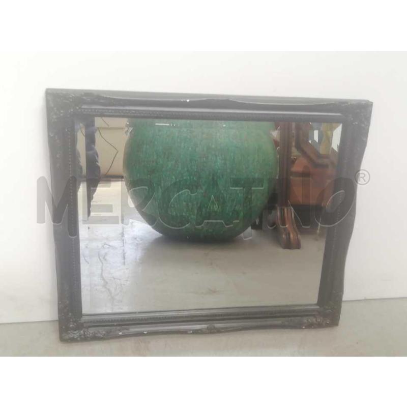 SPECCHIERA MOLATA EPOCA CORNICE NERA | Mercatino dell'Usato Moncalieri bengasi 1