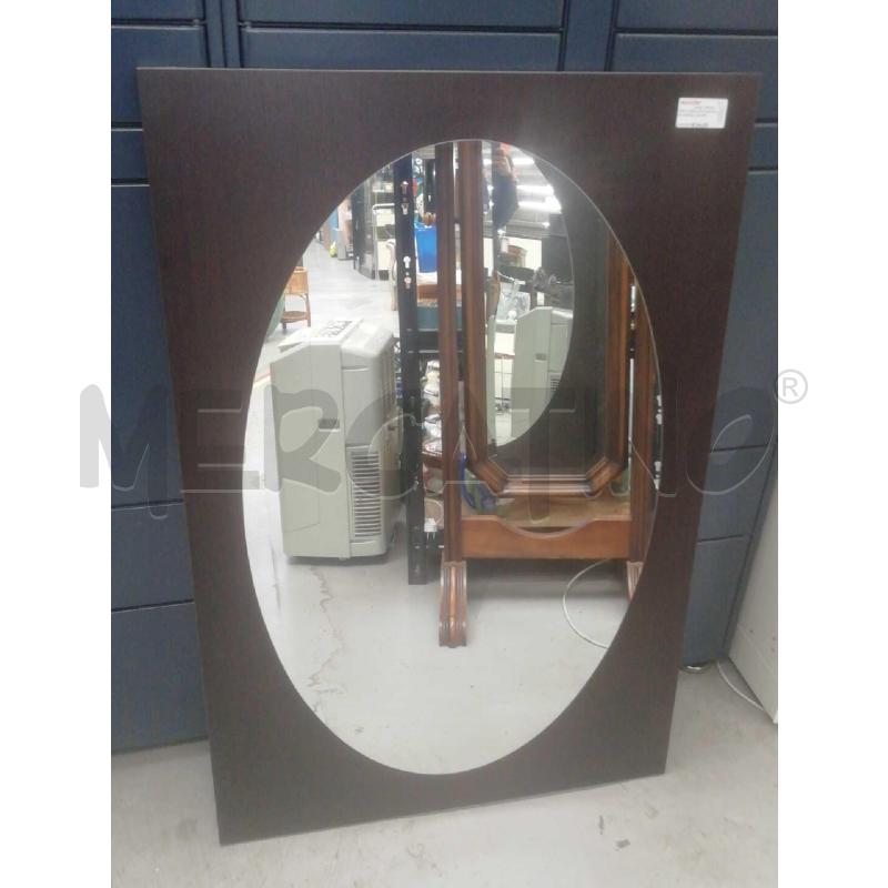 SPECCHIERA RETTANGOLARE WENGE CON SPECCHIO OVALE | Mercatino dell'Usato Moncalieri bengasi 1