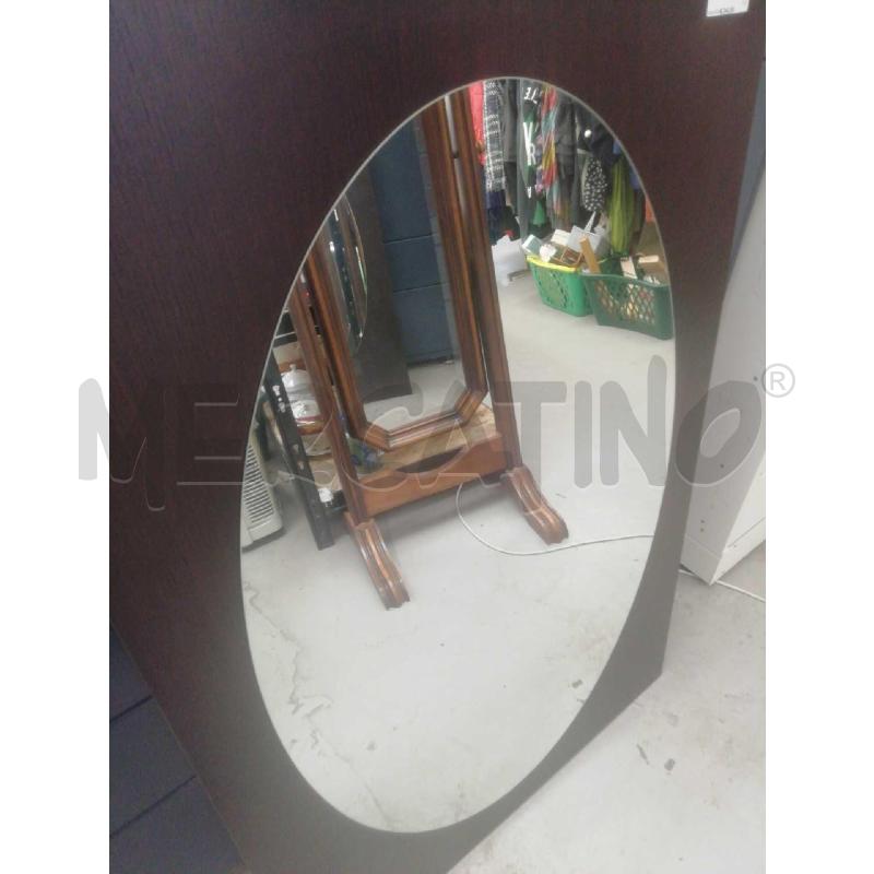 SPECCHIERA RETTANGOLARE WENGE CON SPECCHIO OVALE | Mercatino dell'Usato Moncalieri bengasi 2