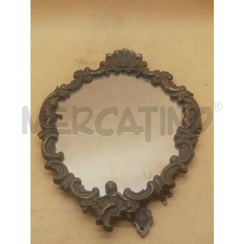 SPECCHIETTO METALLO VINTAGE  | Mercatino dell'Usato Moncalieri bengasi 1