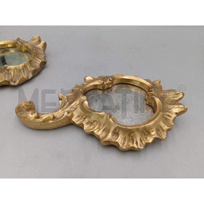 SPECCHIO COPPIA DORATA LEGNO MINI | Mercatino dell'Usato Moncalieri bengasi 4