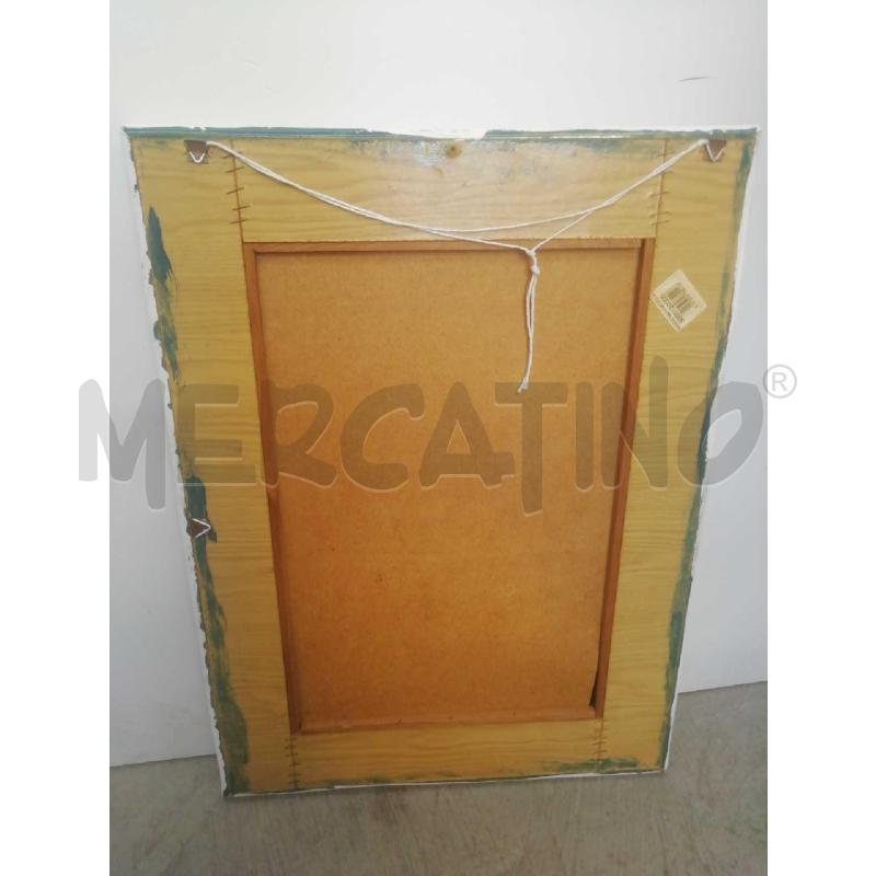SPECCHIO DA APPENDERE CORNICE BIANCA SIMIL VIMINI  | Mercatino dell'Usato Moncalieri bengasi 4