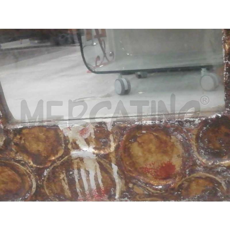 SPECCHIO DA ARREDAMENTO QUADRATO C/CORNICE LAVORATA  | Mercatino dell'Usato Moncalieri bengasi 4
