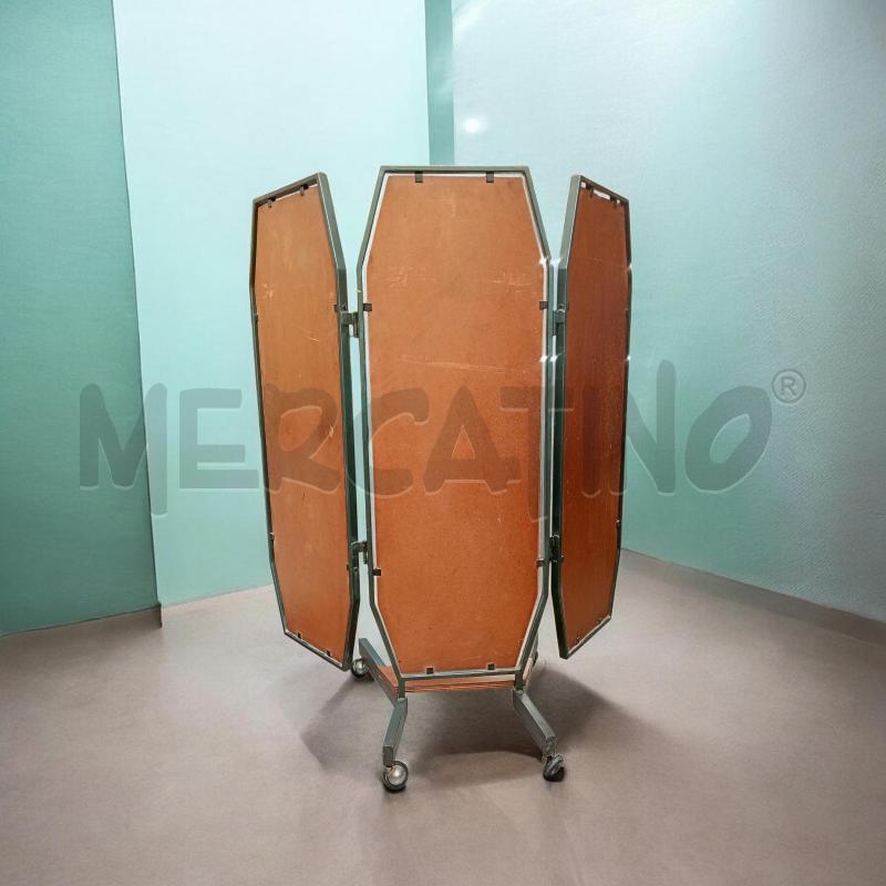 SPECCHIO DA SARTORIA SU RUOTE VINTAGE 3 PANNELLI  | Mercatino dell'Usato Moncalieri bengasi 4