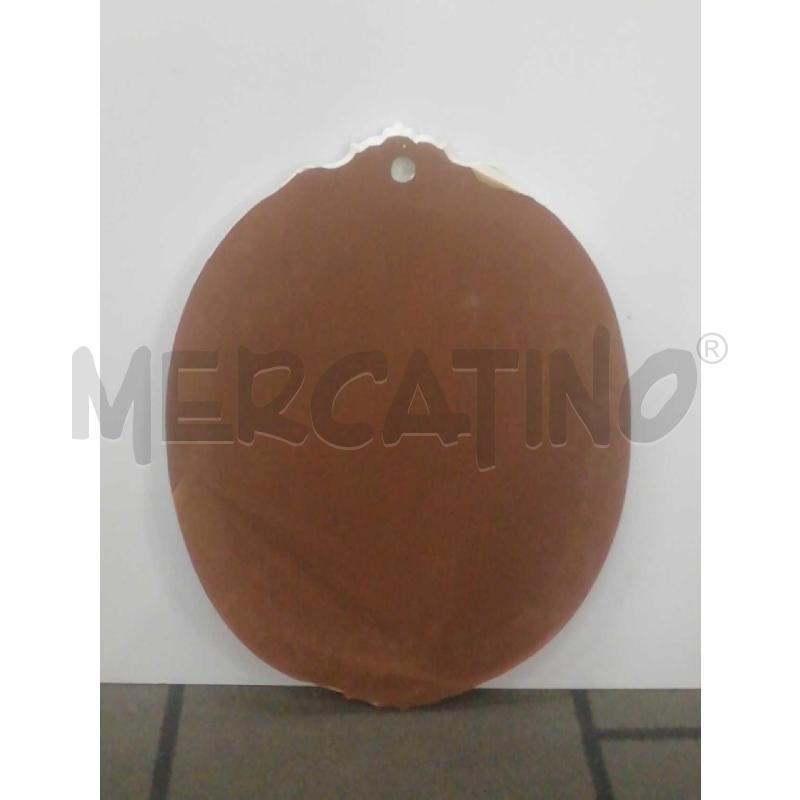 SPECCHIO OVALE CERAMICA FIORI ROSE | Mercatino dell'Usato Moncalieri bengasi 2