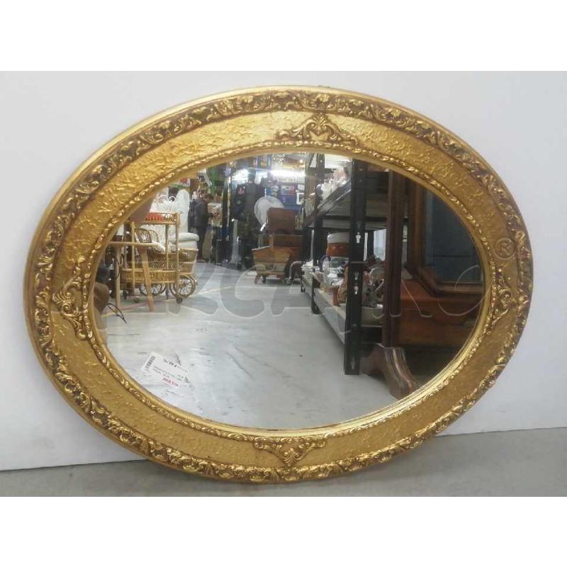 SPECCHIO OVALE DORATO H. 90 | Mercatino dell'Usato Moncalieri bengasi 1