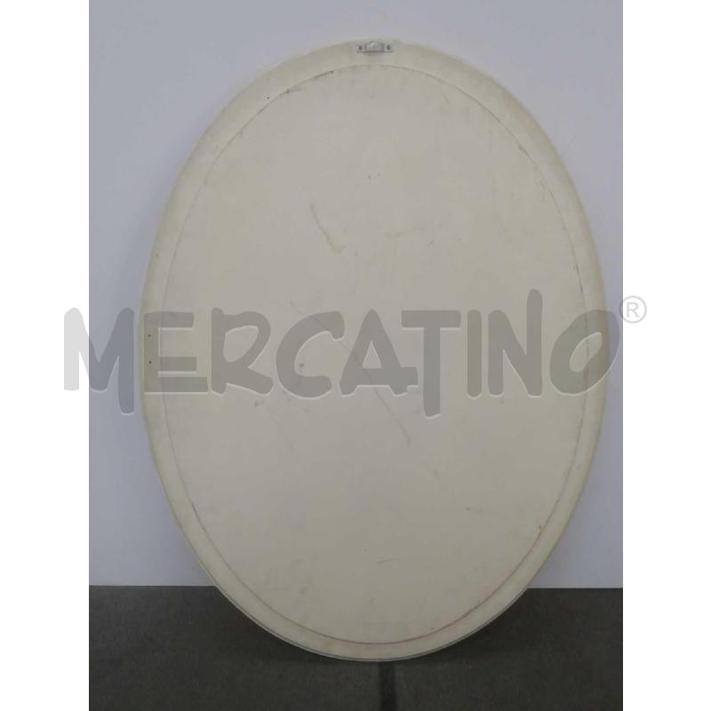 SPECCHIO OVALE LEGNO ROSA FIORI NAIF | Mercatino dell'Usato Moncalieri bengasi 4