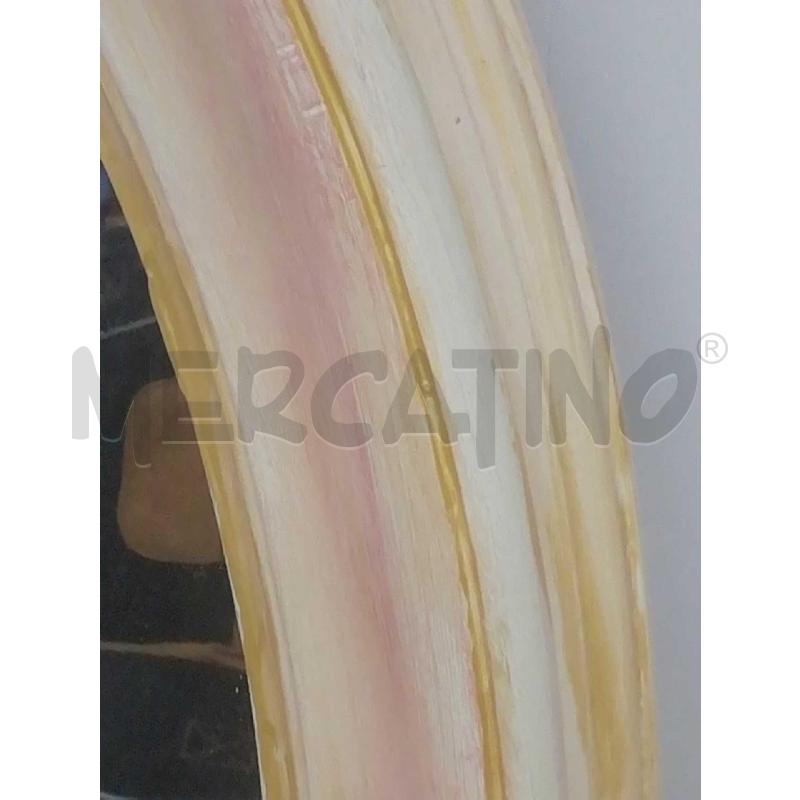 SPECCHIO OVALE LEGNO ROSA FIORI NAIF | Mercatino dell'Usato Moncalieri bengasi 5