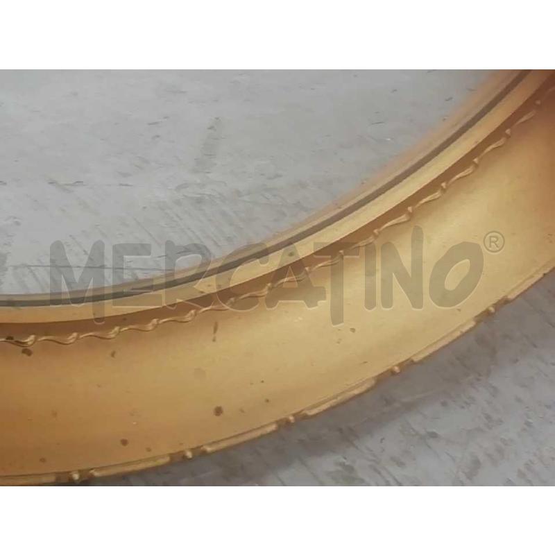SPECCHIO TONDO DA APPENDERE CORNICE DORATA  | Mercatino dell'Usato Moncalieri bengasi 3