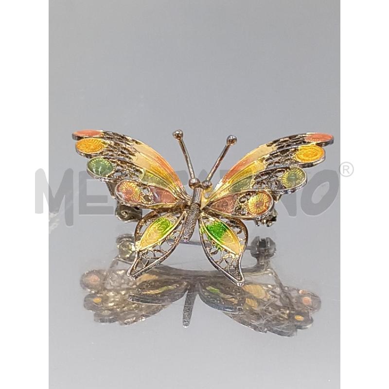 SPILLA ARGENTATA FARFALLA ARANCIO | Mercatino dell'Usato Moncalieri bengasi 3