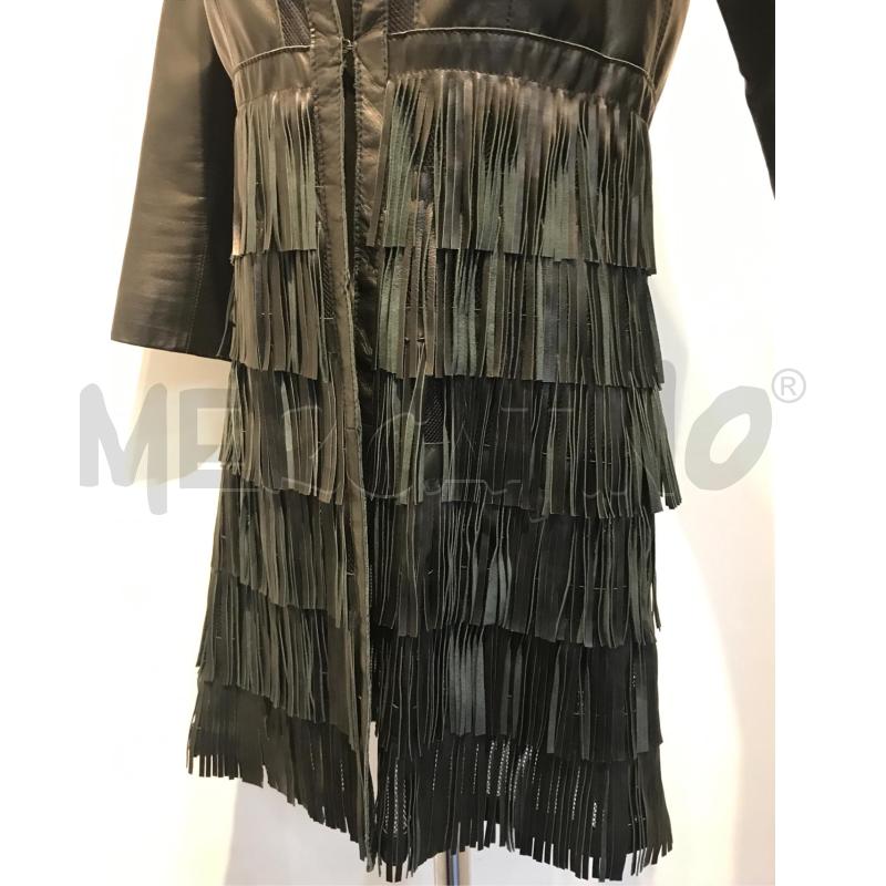 SPOLVERINO DONNA MY SKIN NERO PELLE CON FRANGE | Mercatino dell'Usato Moncalieri bengasi 4