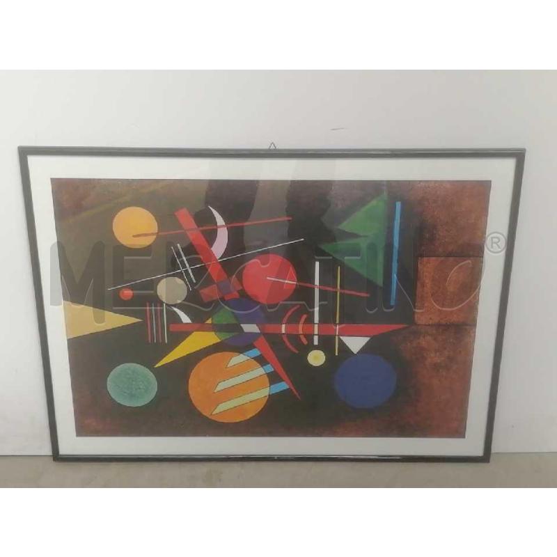 STAMPA ARREDAMENTO REPLICA KANDINSKY CORNICE NERA LUCIDA  | Mercatino dell'Usato Moncalieri bengasi 1