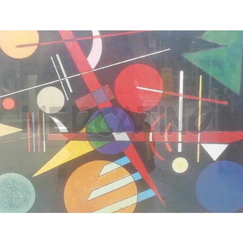 STAMPA ARREDAMENTO REPLICA KANDINSKY CORNICE NERA LUCIDA  | Mercatino dell'Usato Moncalieri bengasi 2