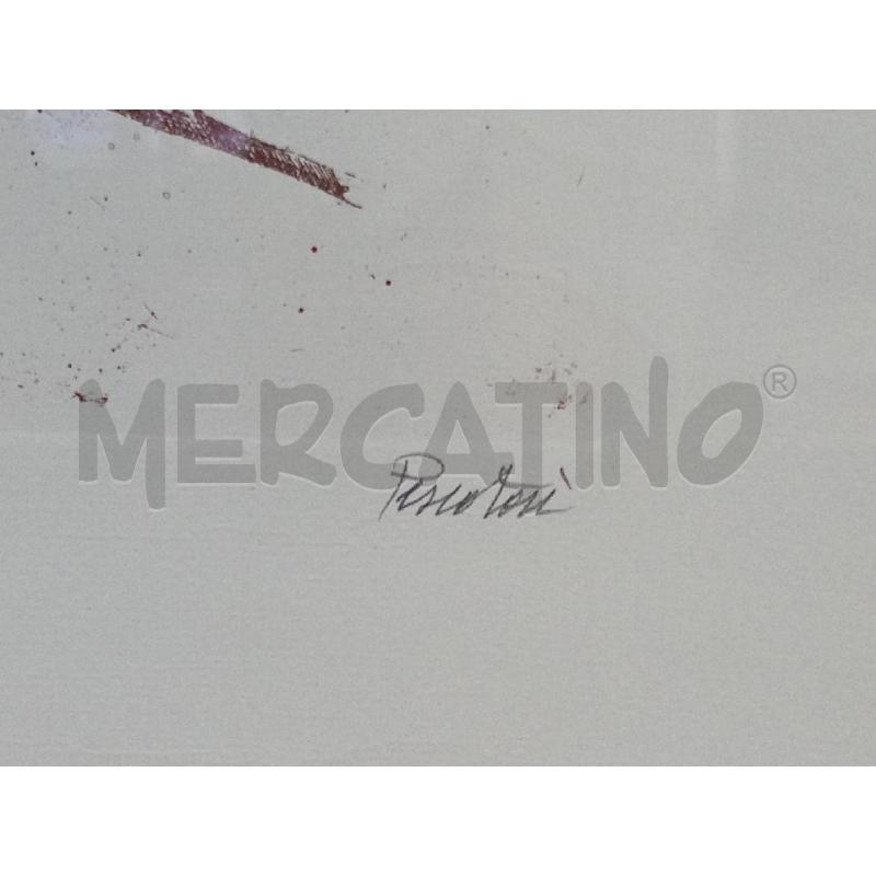 STAMPA GRAFICA CARLO PESCATORI OPERA UNA ROSA NELLO STUDIO | Mercatino dell'Usato Moncalieri bengasi 4