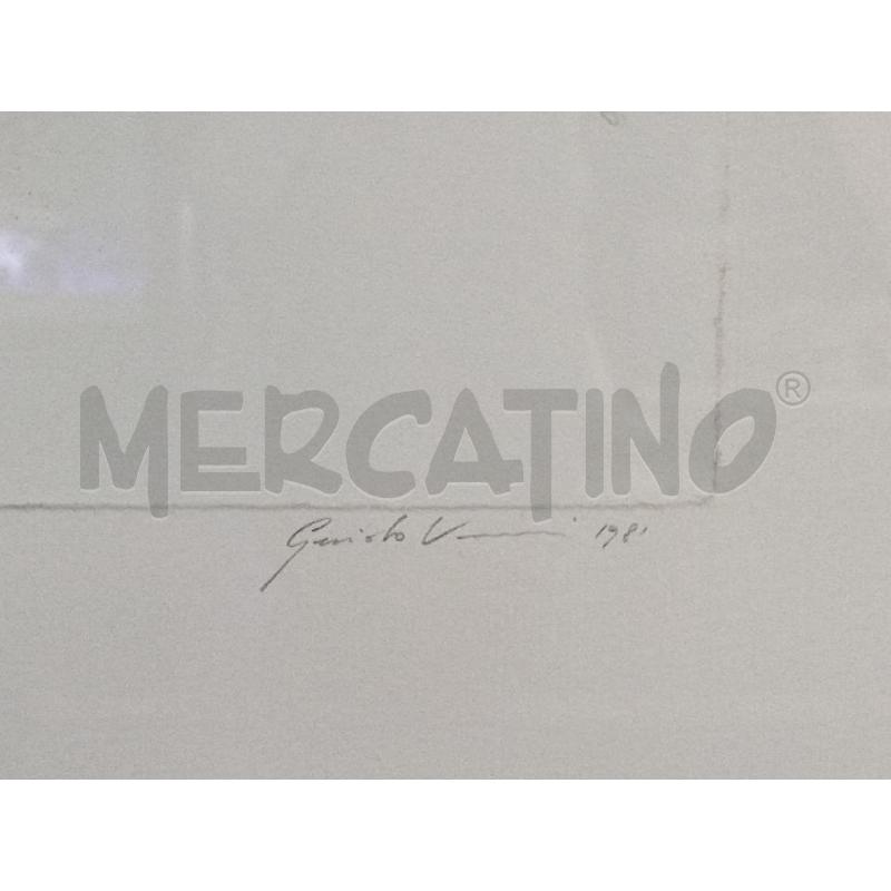 STAMPA GRAFICA NUMERATA ARTISTA GUIDO VANNI 22/80 ASTRATTO  | Mercatino dell'Usato Moncalieri bengasi 5