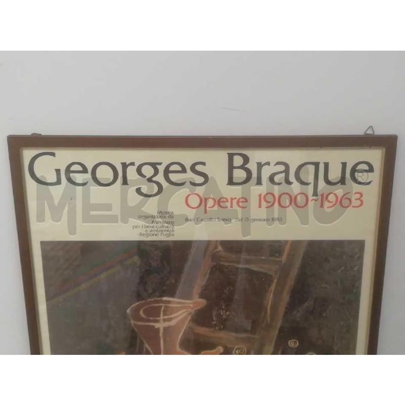 STAMPA LOCANDINA GEORGES BRAQUE OPERE 1900-1963  | Mercatino dell'Usato Moncalieri bengasi 3