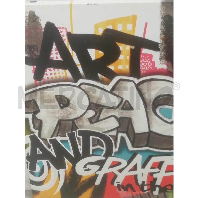 STAMPA S/TELA ARREDAMENTO ART PEACE AND GRAFFITI IN THE CITY  | Mercatino dell'Usato Moncalieri bengasi 2