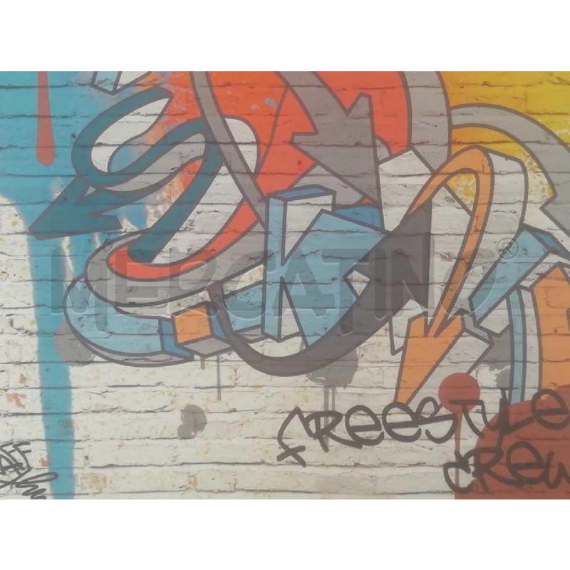 STAMPA S/TELA ARREDAMENTO GRAFFITI SIMIL MURO  | Mercatino dell'Usato Moncalieri bengasi 2