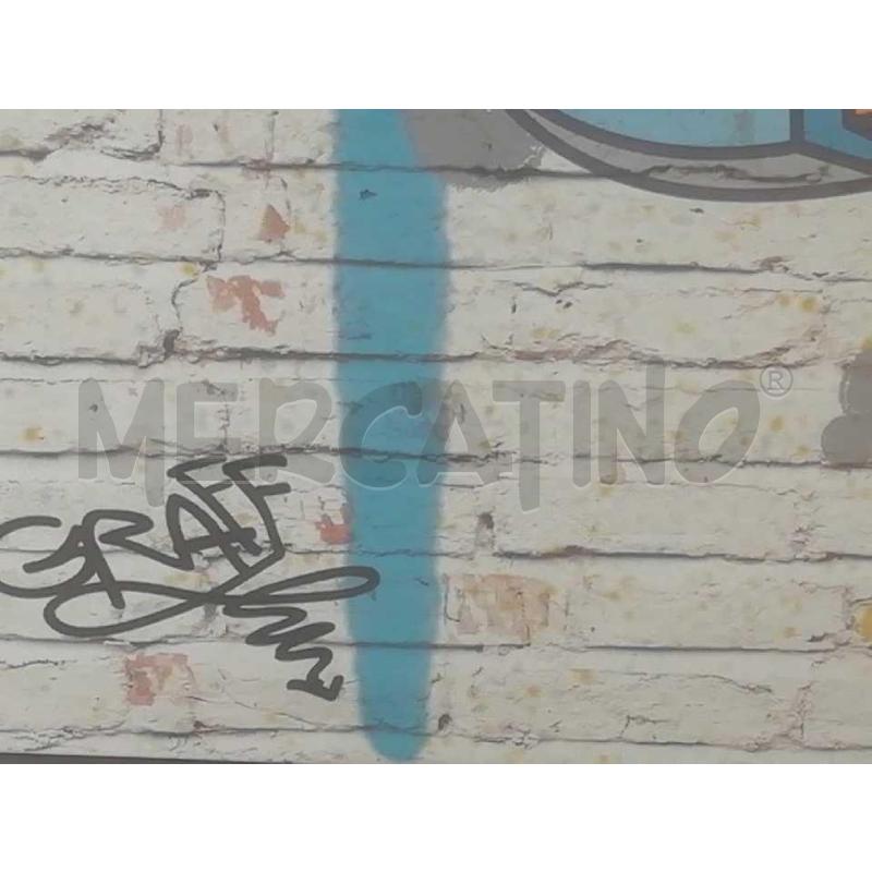 STAMPA S/TELA ARREDAMENTO GRAFFITI SIMIL MURO  | Mercatino dell'Usato Moncalieri bengasi 3