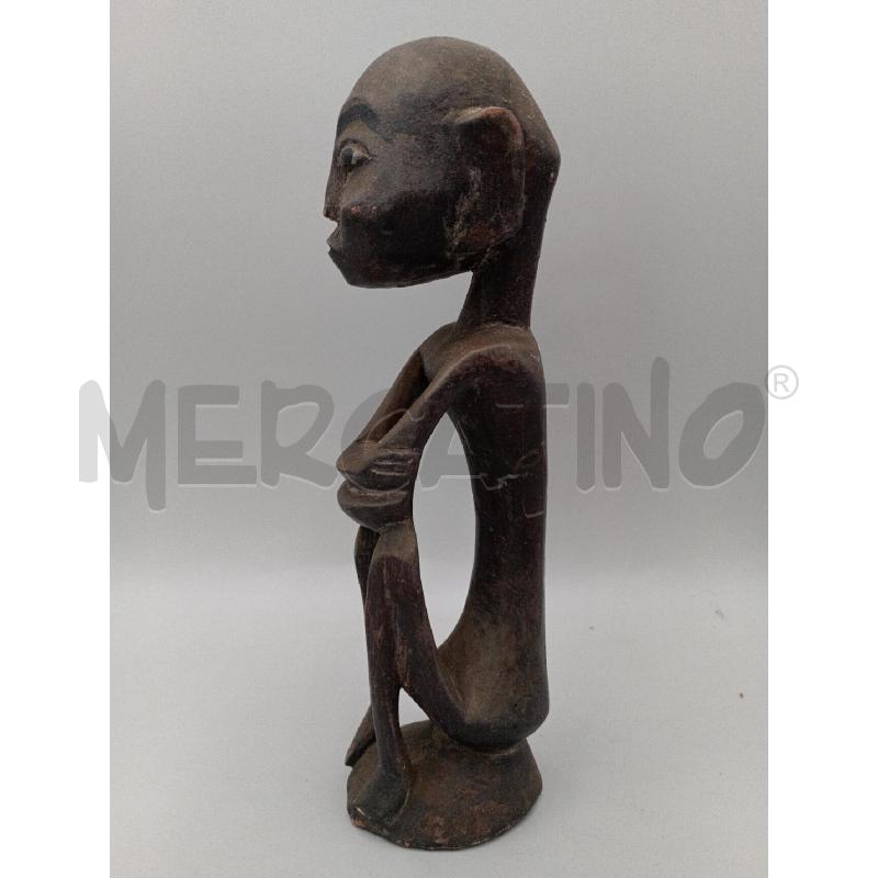 STATUA AFRICANA LEGNO ANGOLANA CM 30 | Mercatino dell'Usato Moncalieri bengasi 3