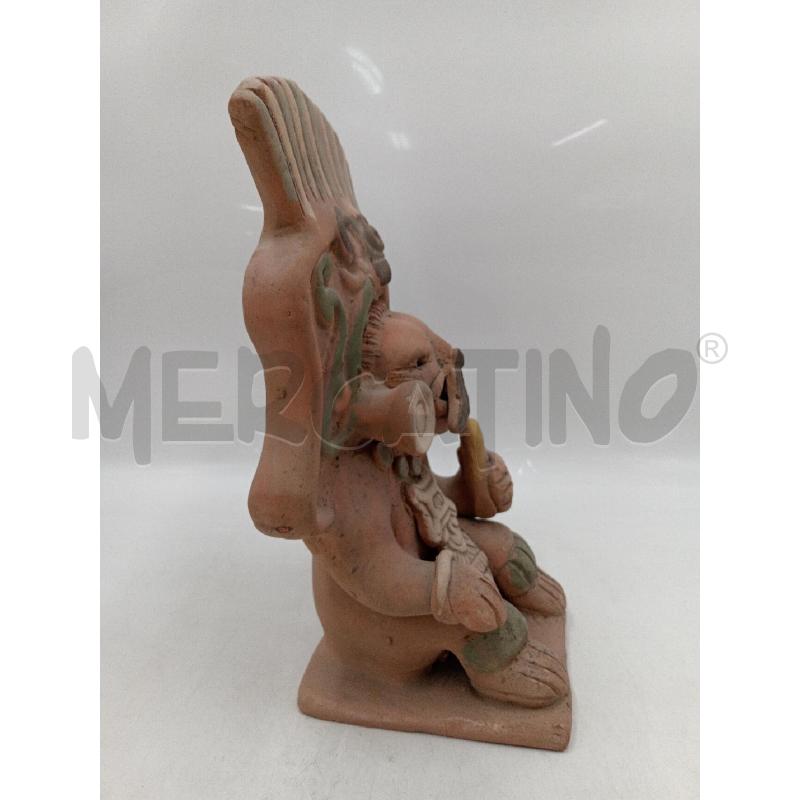 STATUA ATZECA TERRACOTTA GRANDE H.30 | Mercatino dell'Usato Moncalieri bengasi 2