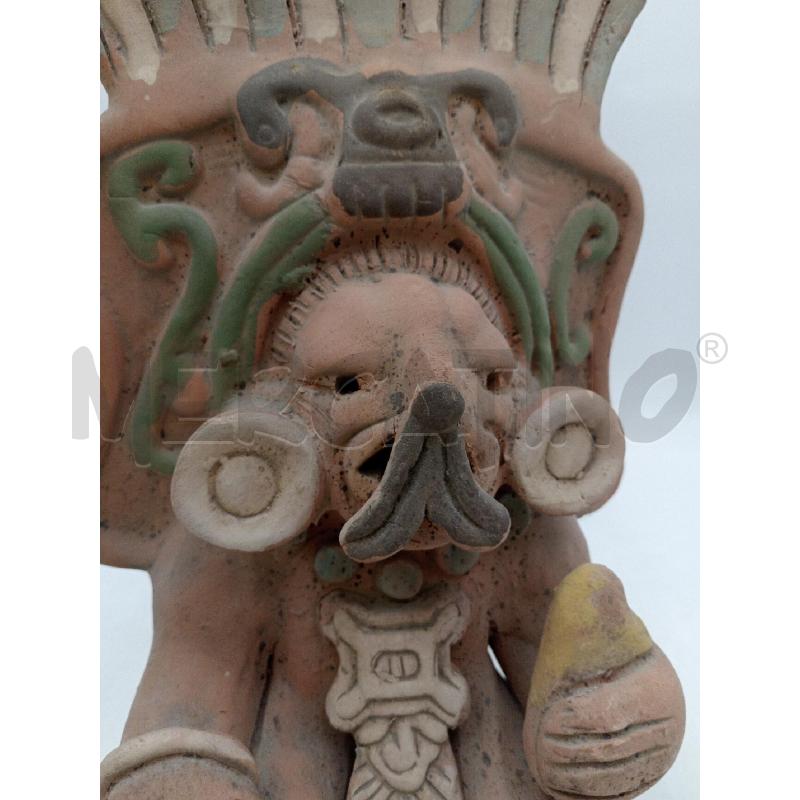 STATUA ATZECA TERRACOTTA GRANDE H.30 | Mercatino dell'Usato Moncalieri bengasi 5