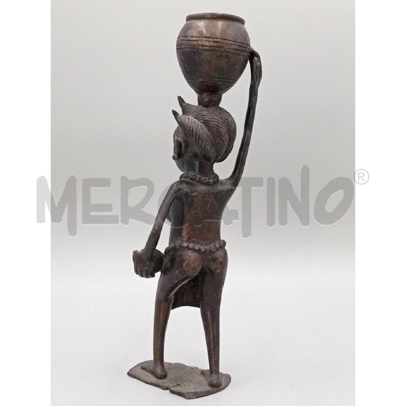 STATUA BRONZATA ETNICA CM 32 | Mercatino dell'Usato Moncalieri bengasi 4
